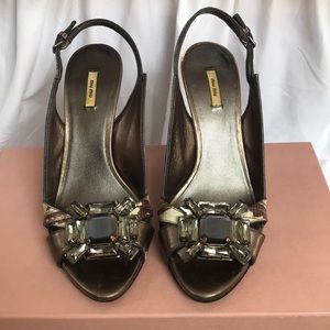 SEXY Miu Miu Jeweled Pumps - Size 37